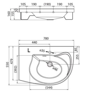 Zdjęcie ukazuje produkt w wariancie lewym.
