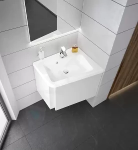 Lustro łazienkowe 10° 650 P białe zdj.1.webp