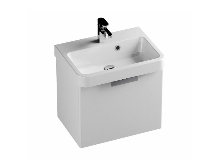 Umywalka konglomeratowa BE HAPPY II 550 biała z otworami zdj.2.jpg