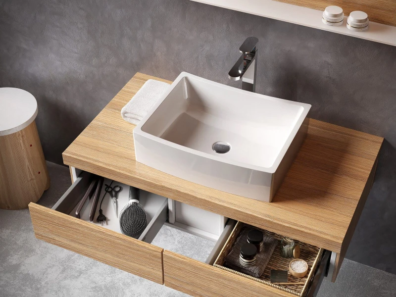 Umywalka konglomeratowa FORMY 02 500 D biała bez przelewu zdj.4.jpg