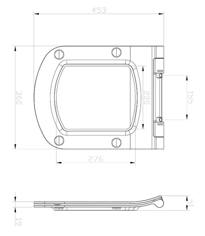 Deska do WC CLASSIC Slim wolnoopadająca, biała rys. tech..PNG