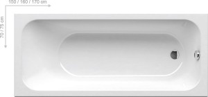 Wanna CHROME 160x70 biała wymiary.jpg