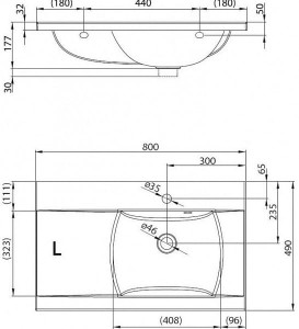Umywalka konglomeratowa CLASSIC 800 L wymiary.jpg