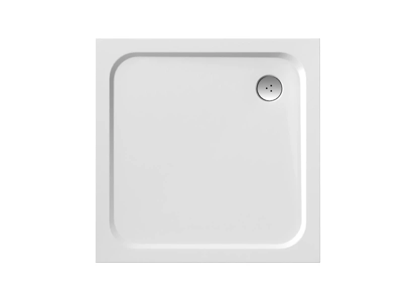 Brodzik prysznicowy PERSEUS PRO-90 CHROME konglomerat, biały  1.jpg