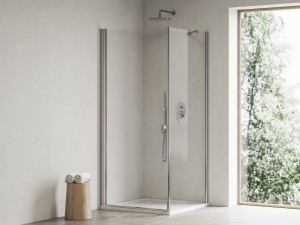 Brodzik prysznicowy PERSEUS PRO-90 CHROME konglomerat, biały  2.jpg