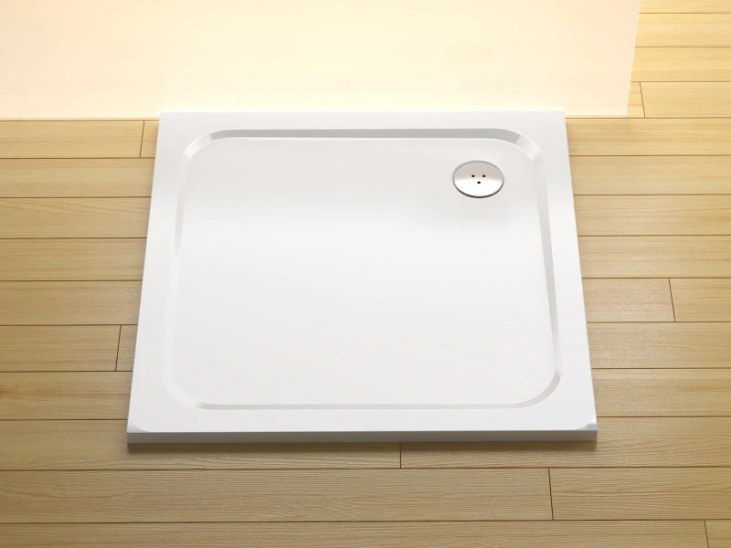 Brodzik prysznicowy PERSEUS PRO-90 CHROME konglomerat, biały.jpg