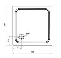 Brodzik Perseus Pro 90 Chrome wymiar.PNG
