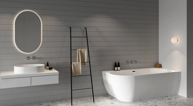 Wanna wolnostojąca FREEDOM CORNER P  170x80 biała z czarnym odpływem i przelewem 5.png