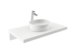 Umywalka konglomeratowa MOON 3 biała bez przelewu  zdj.1.jpg