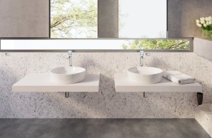 Umywalka konglomeratowa MOON 3 biała bez przelewu  zdj.2.jpg